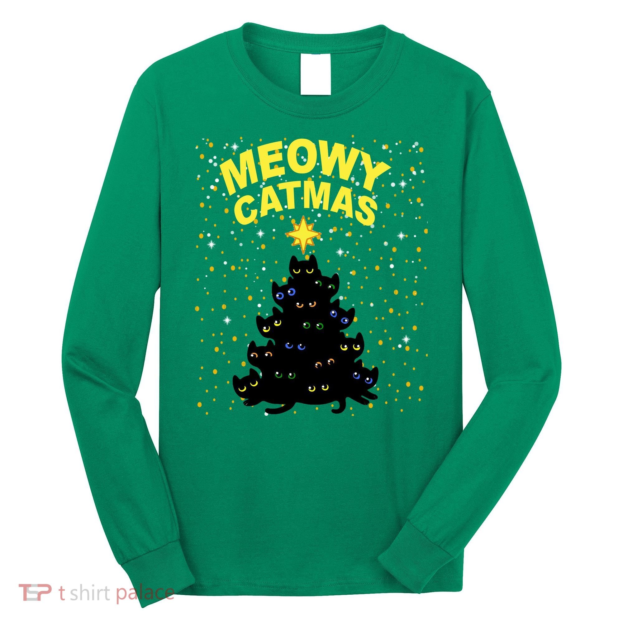 Meowy Christmas Long Sleeve Shirt