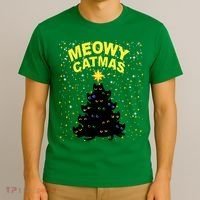 Meowy Christmas T-Shirt thumb 3