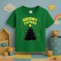 Meowy Christmas Toddler T-Shirt thumb 3