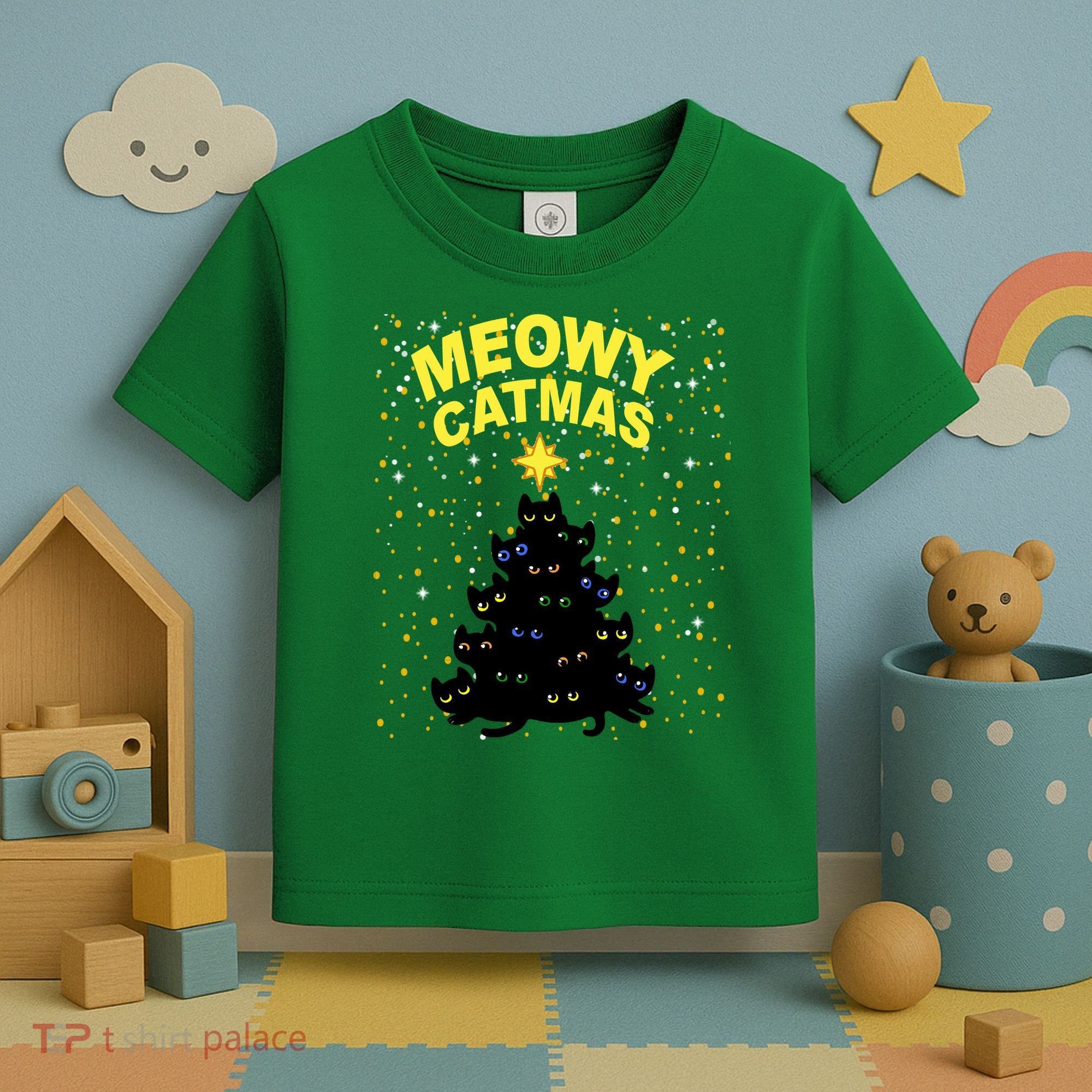 Meowy Christmas Toddler T-Shirt