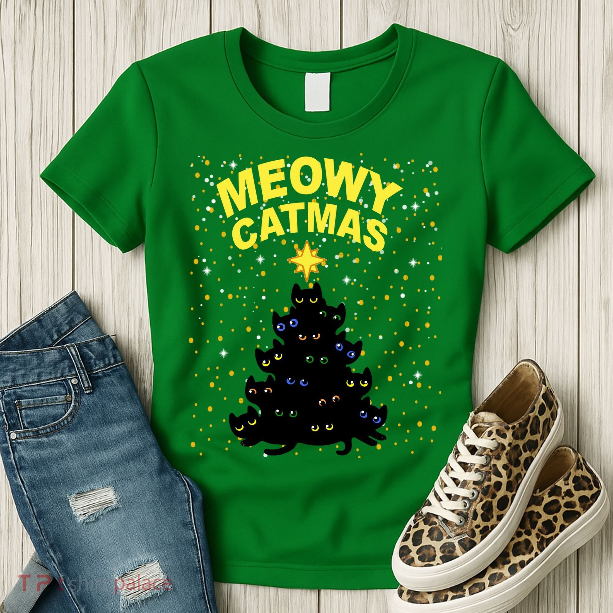 Meowy Christmas Women's T-Shirt