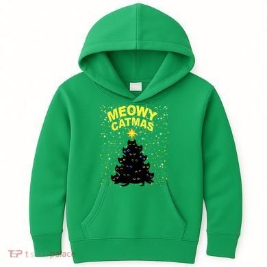 Meowy Christmas Kids Hoodie