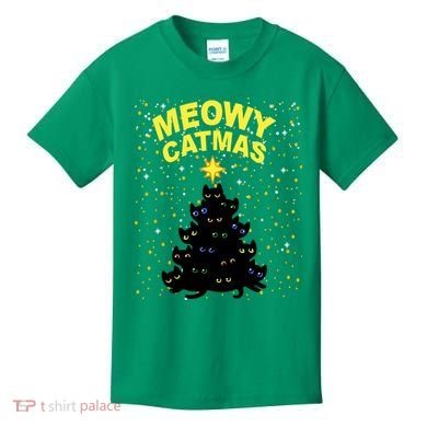 Meowy Christmas Kids T-Shirt