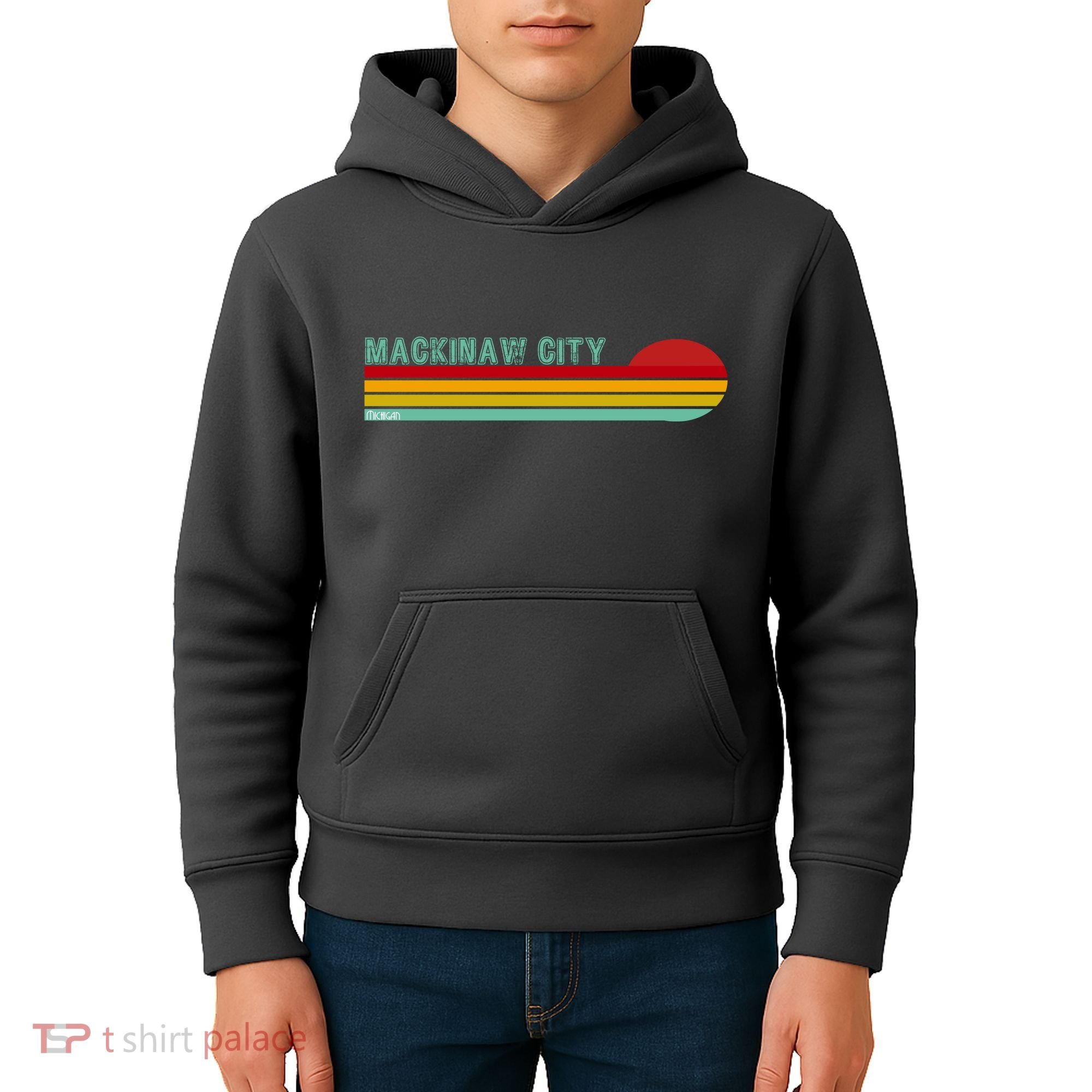 Mackinaw City Michigan Kids Hoodie