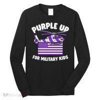 Military Child Month Purple Up For Military Long Sleeve Shirt thumb 0