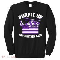 Military Child Month Purple Up For Military Sweatshirt thumb 0