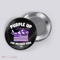 Military Child Month Purple Up For Military Button thumb 0
