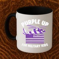 Military Child Month Purple Up For Military Coffee Mug thumb 2