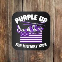 Military Child Month Purple Up For Military Coaster thumb 0