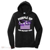 Military Child Month Purple Up For Military Women's Hoodie thumb 0
