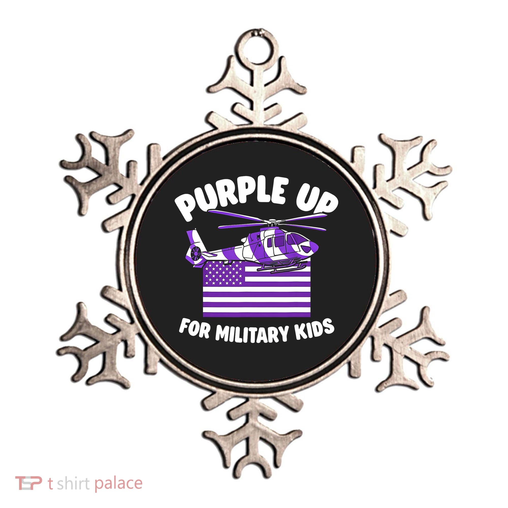 Military Child Month Purple Up For Military Ornament