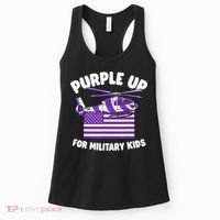 Military Child Month Purple Up For Military Women's Tank Top thumb 0