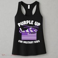 Military Child Month Purple Up For Military Women's Tank Top thumb 3