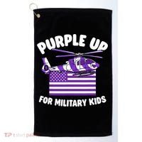 Military Child Month Purple Up For Military Golf Towel thumb 0