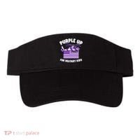 Military Child Month Purple Up For Military Visor thumb 0