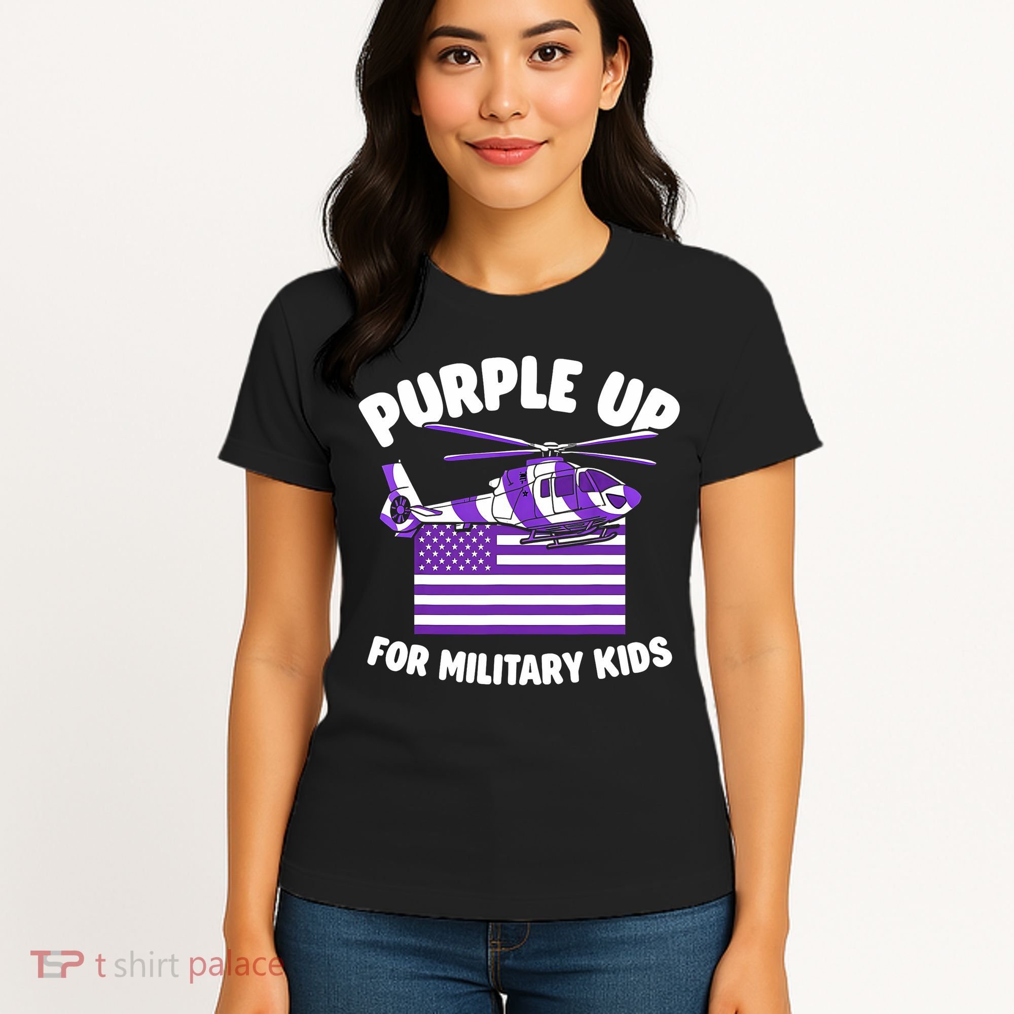 Military Child Month Purple Up For Military Women's T-Shirt