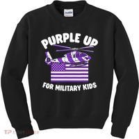 Military Child Month Purple Up For Military Kids Sweatshirt thumb 0