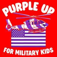 Military Child Month Purple Up For Military Santa Hat thumb 1