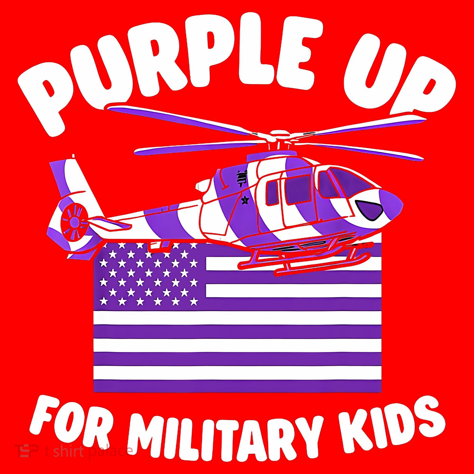 Military Child Month Purple Up For Military Santa Hat