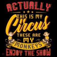 My Circus My Monkeys Funny Gift For Ornament thumb 1