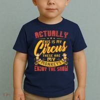 My Circus My Monkeys Funny Gift For Toddler T-Shirt thumb 2
