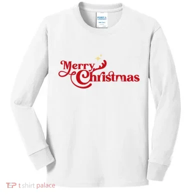 Merry Christmas Kids Long Sleeve Shirt