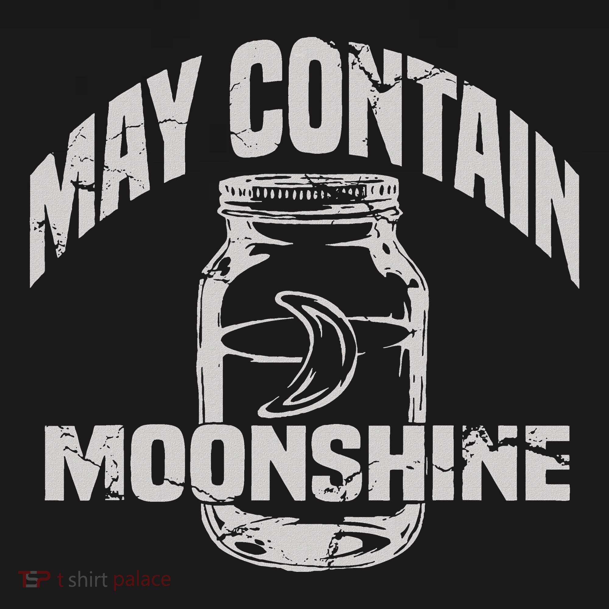 May Contain Moonshine Funny Gift Ladies PosiCharge Competitor Racerback Tank