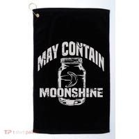 May Contain Moonshine Funny Gift Golf Towel thumb 0