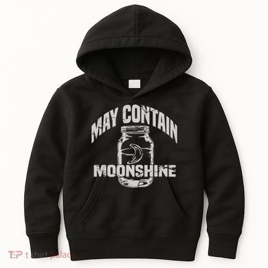 May Contain Moonshine Funny Gift Kids Hoodie