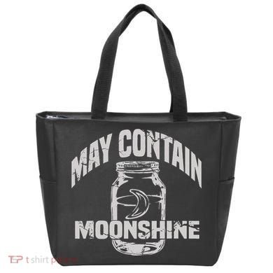 May Contain Moonshine Funny Gift Tote Bag