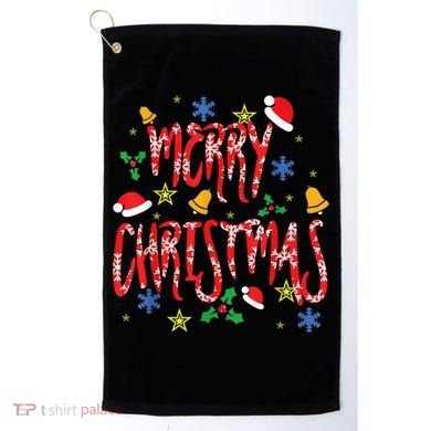 Merry Christmas Golf Towel