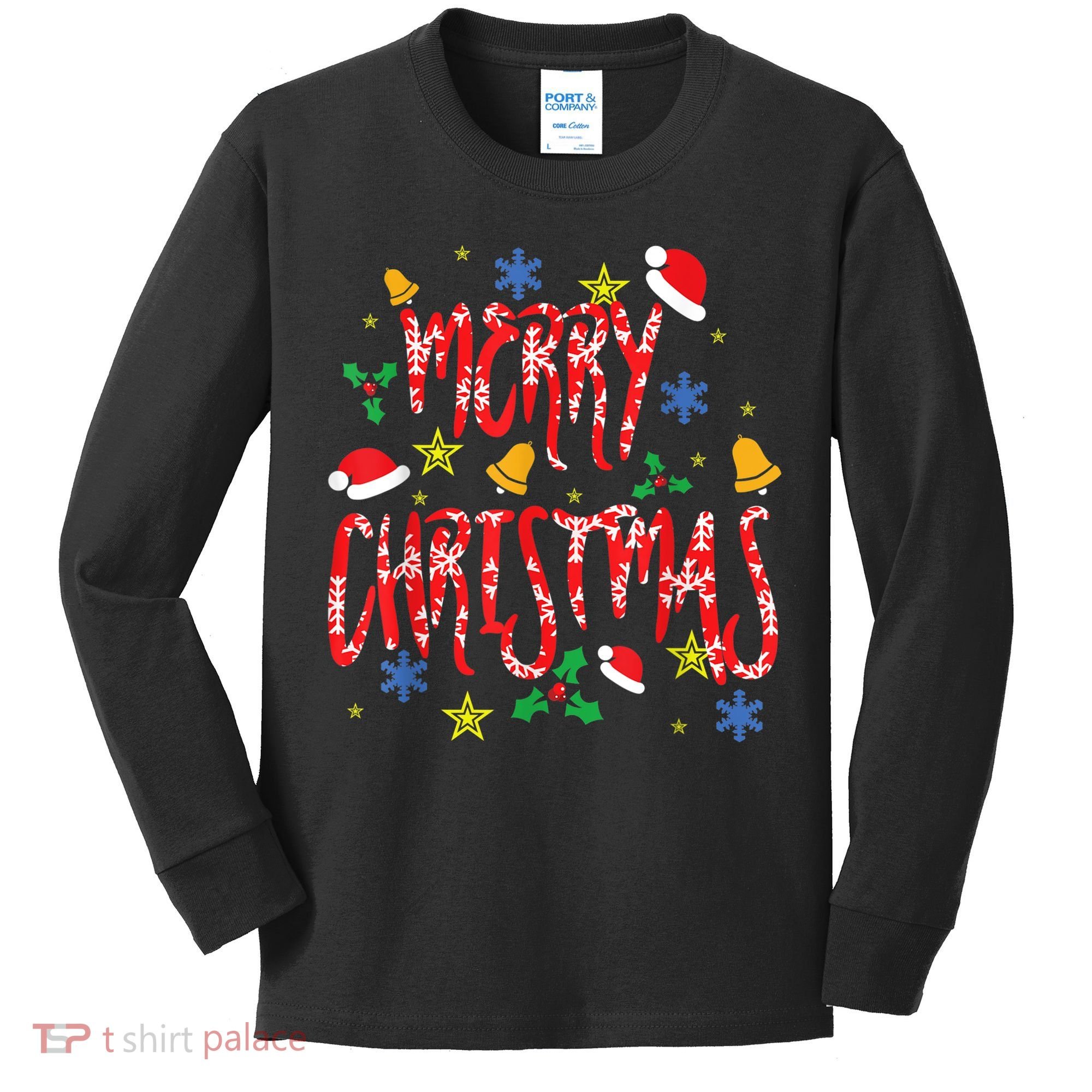 Merry Christmas Kids Long Sleeve Shirt