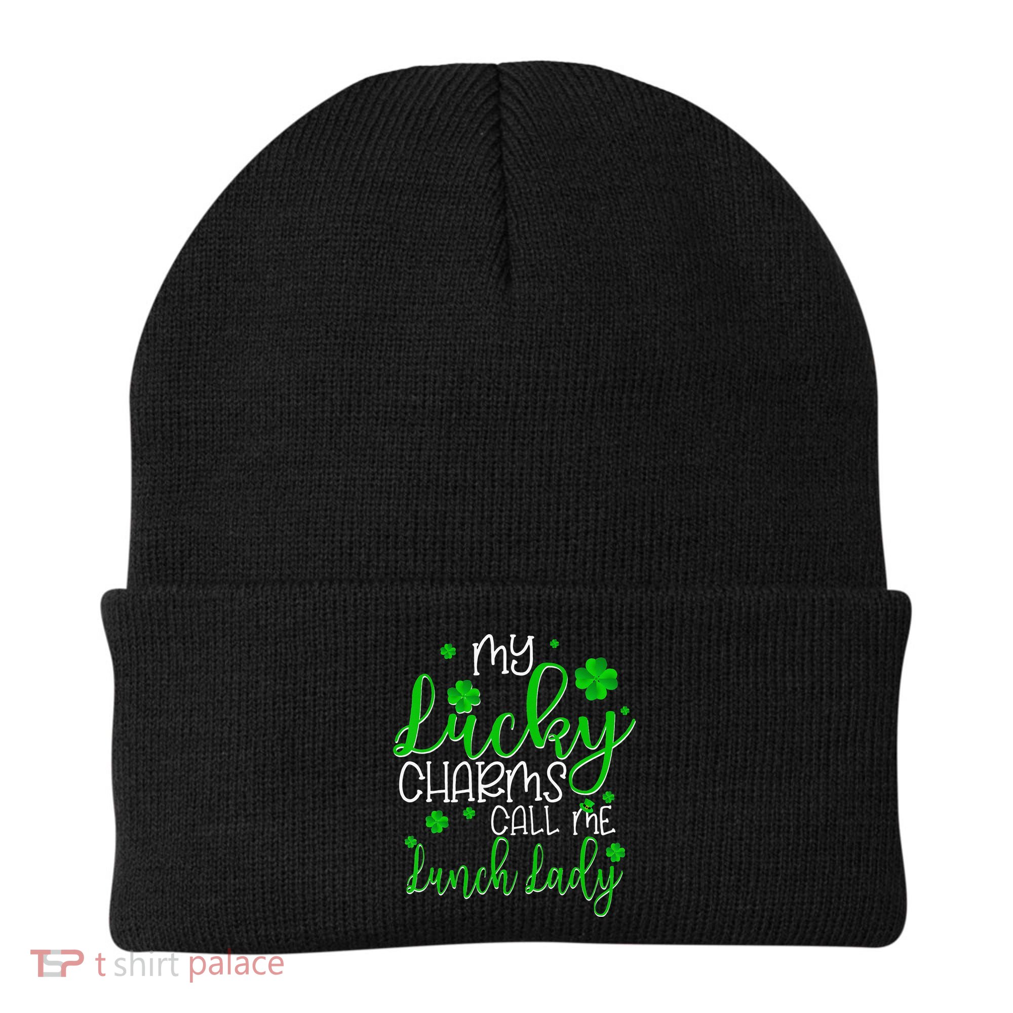 My Call Me Lunch Lady St Patrick's Day Beanie