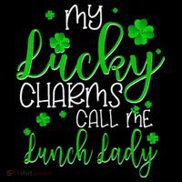 My Call Me Lunch Lady St Patrick's Day Women's Hoodie thumb 2