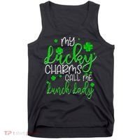 My Call Me Lunch Lady St Patrick's Day Tank Top thumb 0
