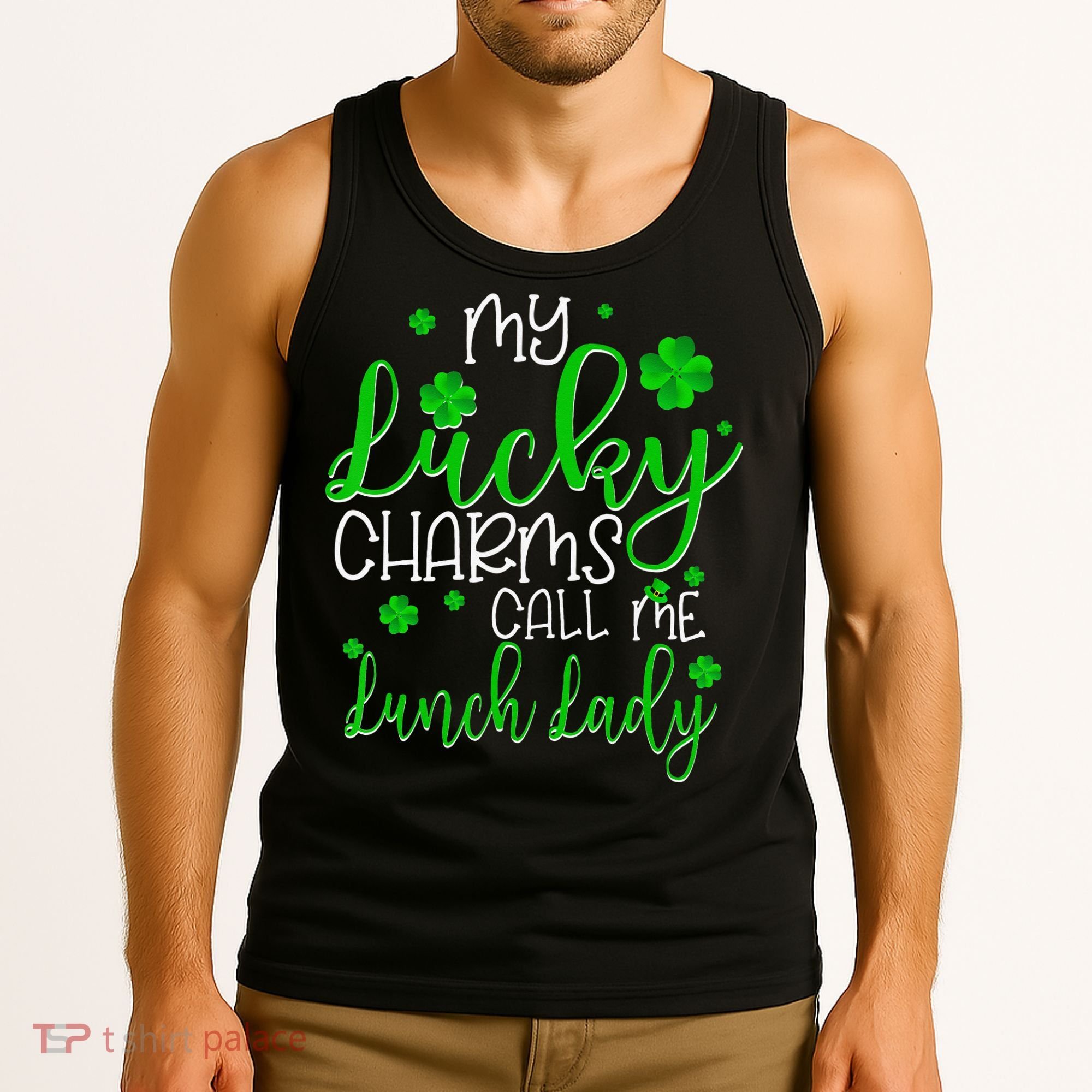 My Call Me Lunch Lady St Patrick's Day Tank Top