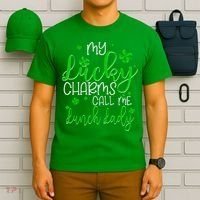 My Call Me Lunch Lady St Patrick's Day T-Shirt thumb 6