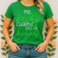 My Call Me Lunch Lady St Patrick's Day Women's T-Shirt thumb 2