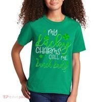 My Call Me Lunch Lady St Patrick's Day Kids T-Shirt thumb 2