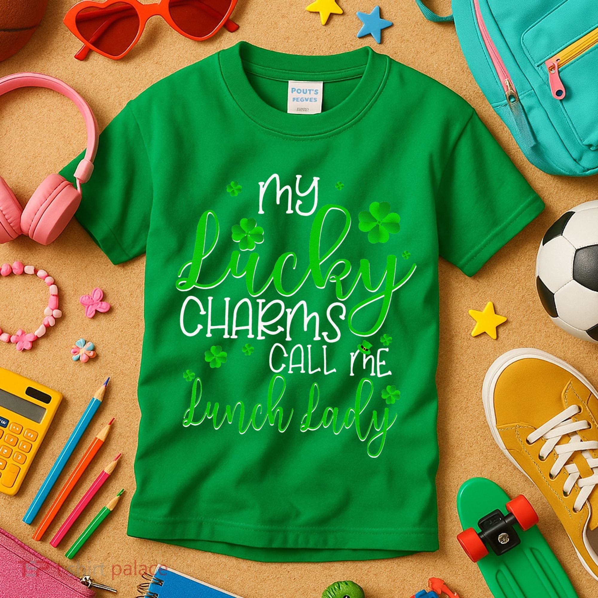 My Call Me Lunch Lady St Patrick's Day Kids T-Shirt