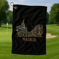 Madrid City Golf Towel thumb 1