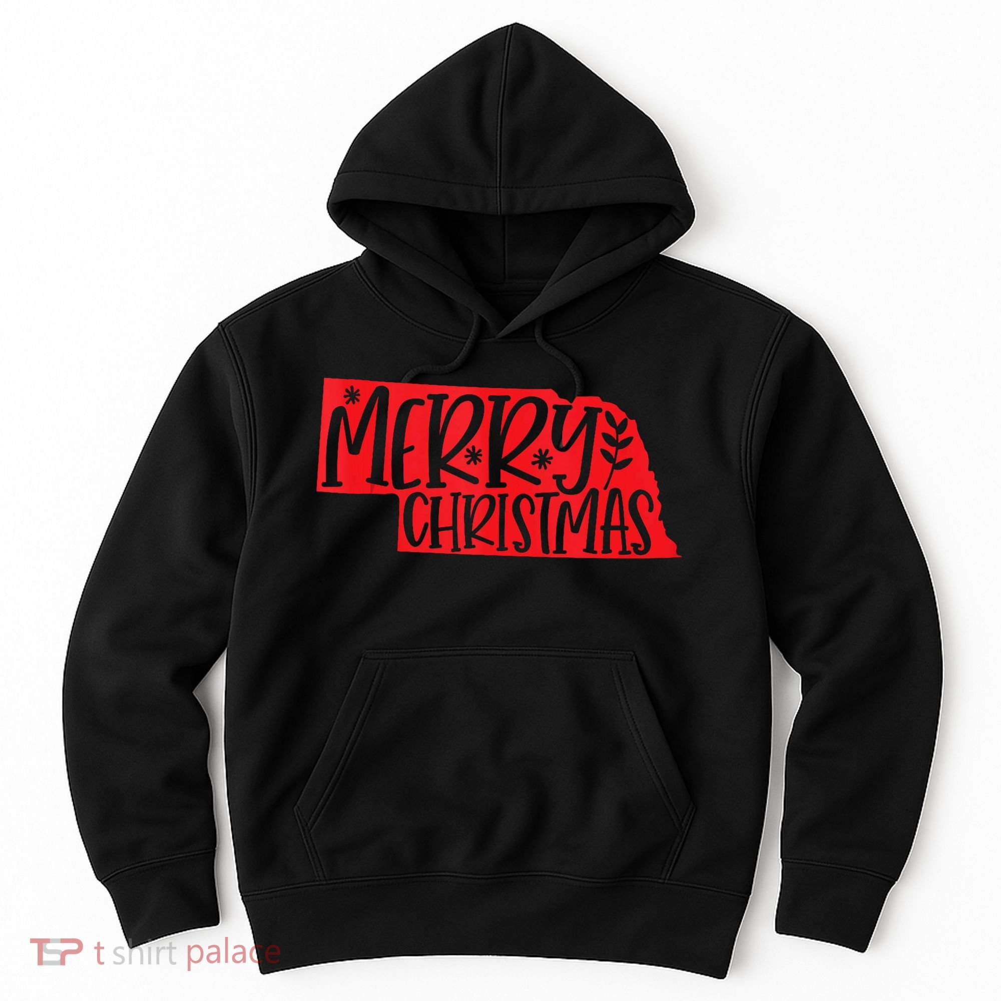 Merry Christmas Nebraska Tank Top Hoodie