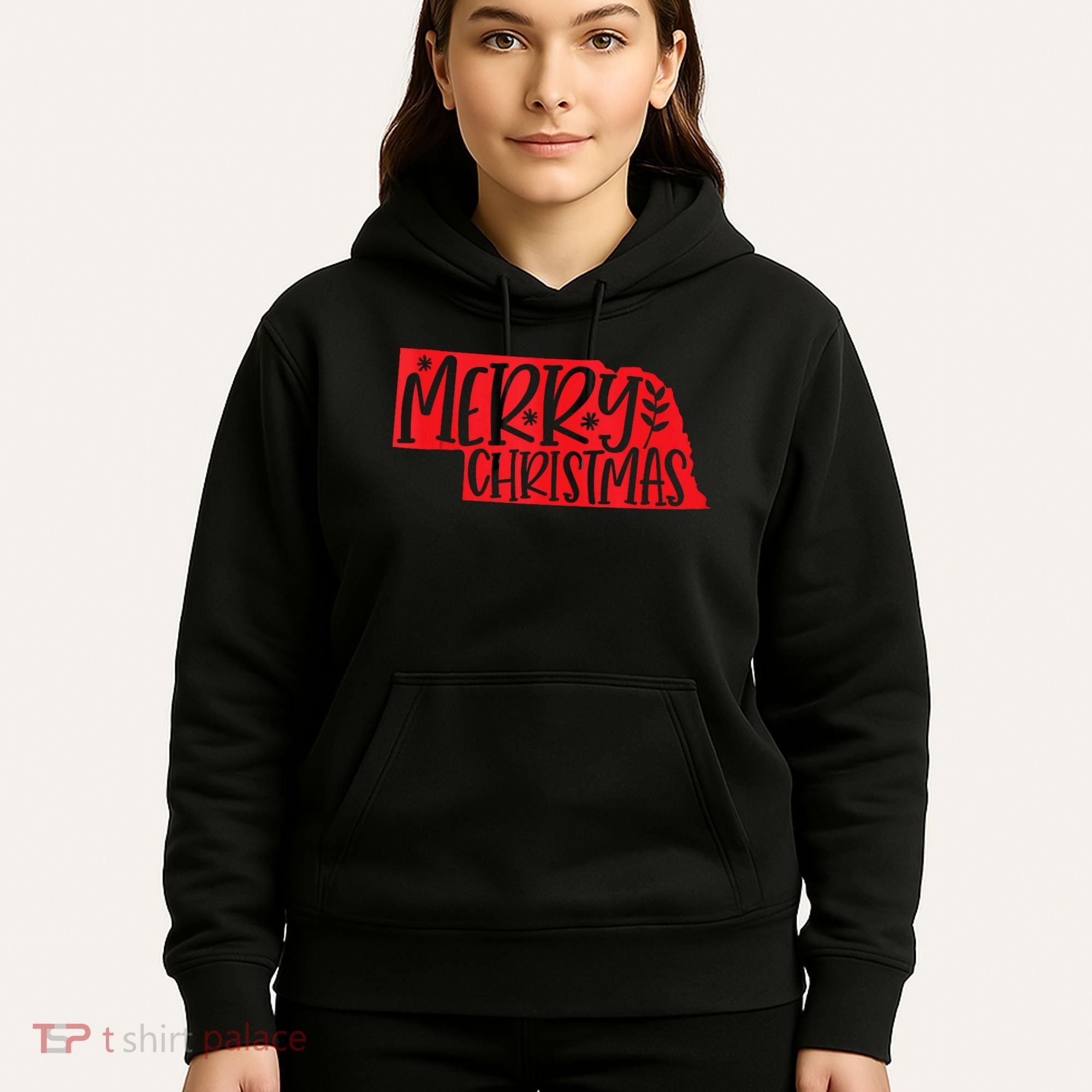 Merry Christmas Nebraska Tank Top Hoodie