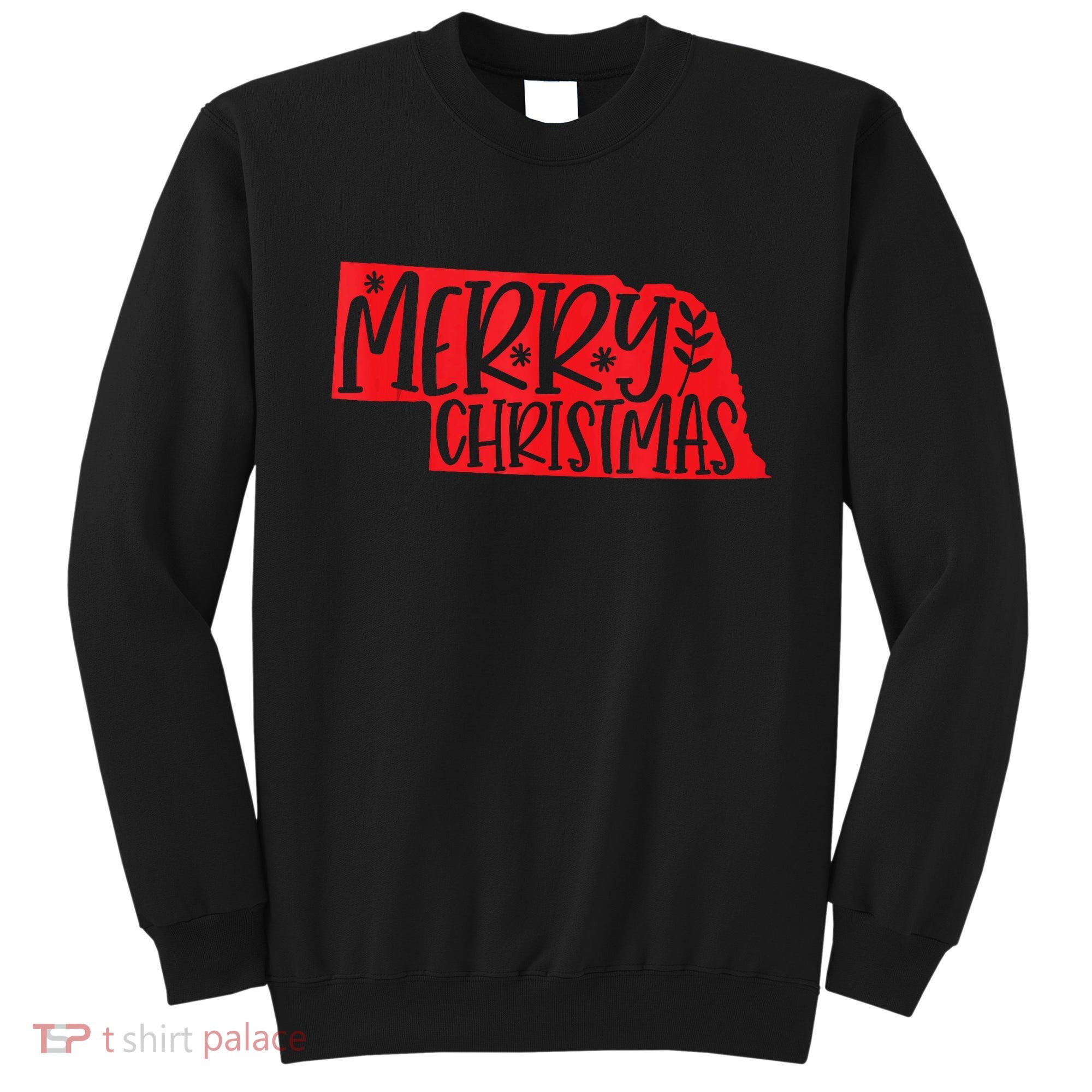 Merry Christmas Nebraska Tank Top Sweatshirt
