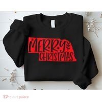 Merry Christmas Nebraska Tank Top Sweatshirt thumb 2