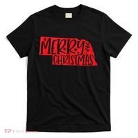 Merry Christmas Nebraska Tank Top T-Shirt thumb 0