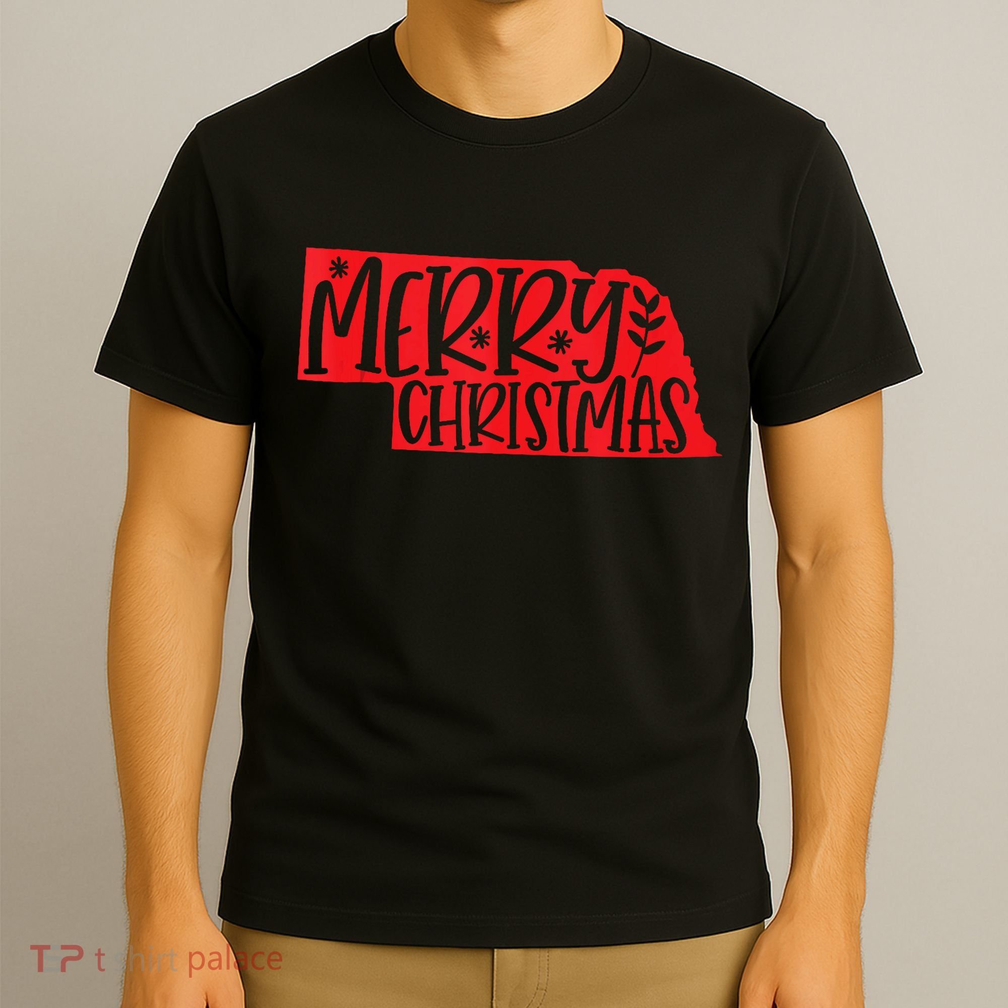 Merry Christmas Nebraska Tank Top T-Shirt