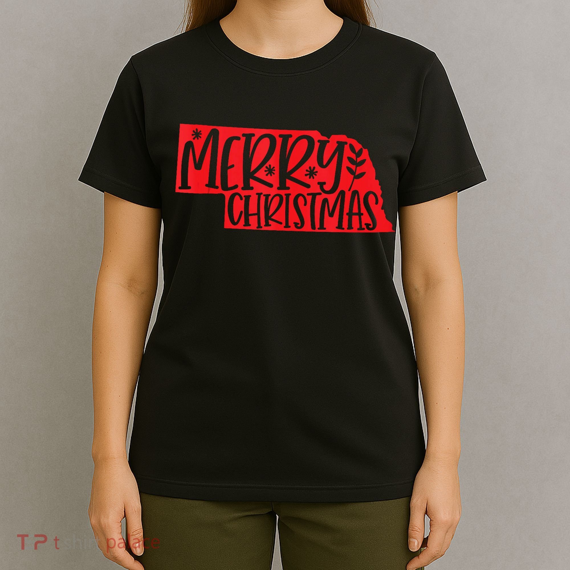 Merry Christmas Nebraska Tank Top T-Shirt