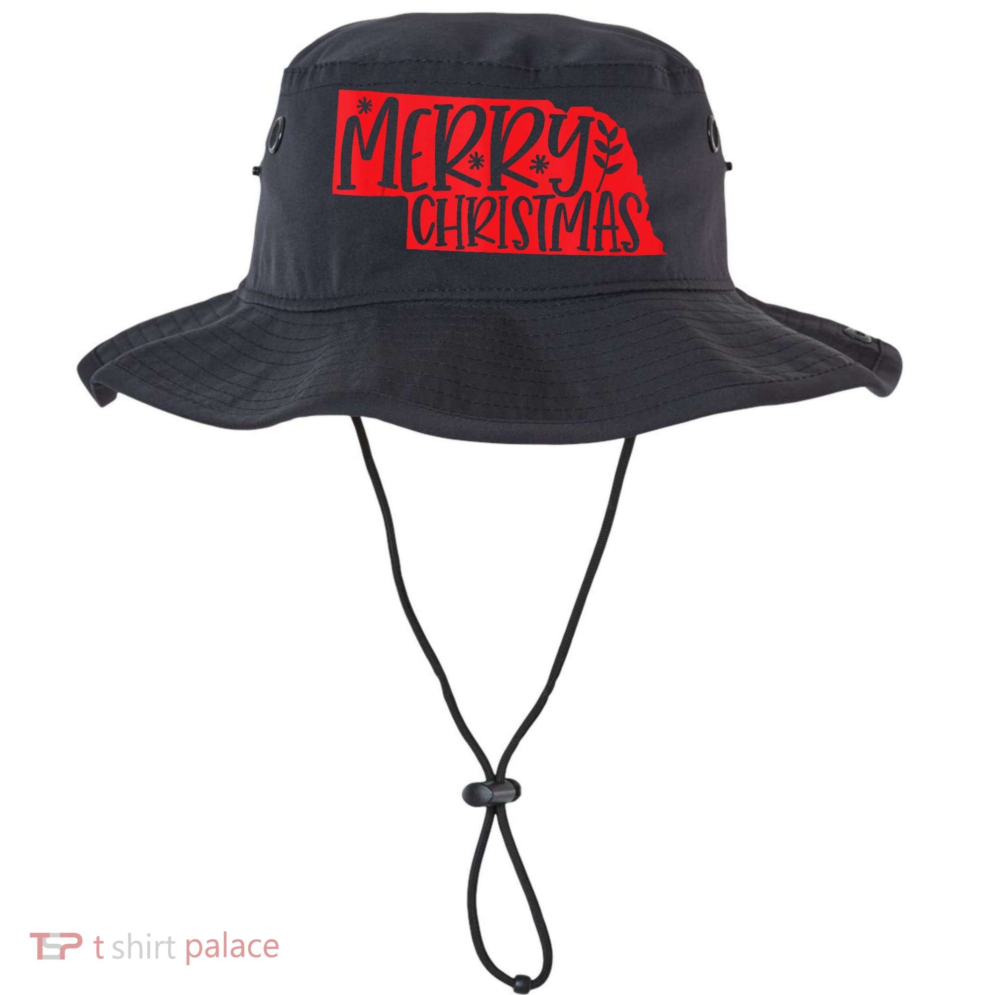 Merry Christmas Nebraska Tank Top Bucket Hat