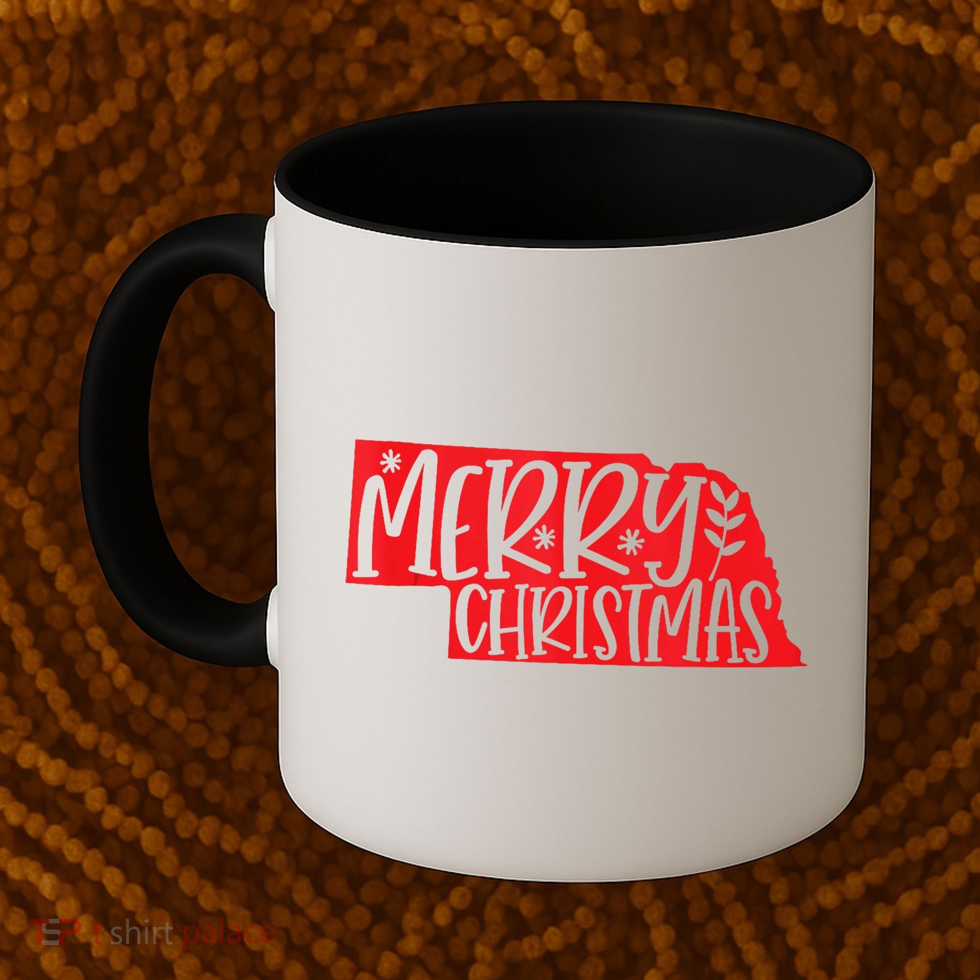 Merry Christmas Nebraska Tank Top Coffee Mug